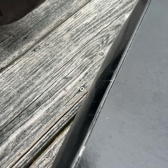 Knee high brown leather wedge boot with fringe detail. - Picture 7 of 9